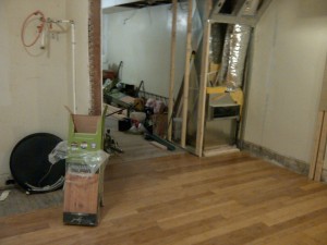 I hired a heating and air contractor to install the furnace and condenser. My uncle Clyde (a retired master of HVAC,/ mayor of Edgewater, MD/ guru of love, filled me in on all the necessary requirements for the square footage and design of the house.